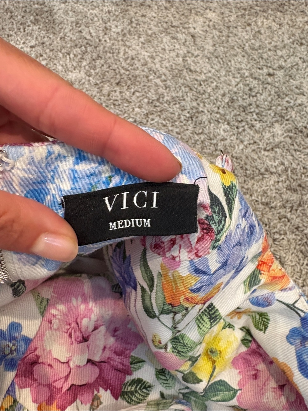 Floral Spaghetti-Strap Dress - Picture 3 of 3